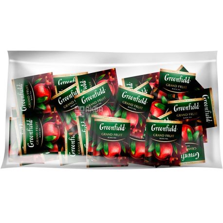 Greenfield, Grand Fruit, 100 пак. x 2 г,, Чай Гринфилд, Гранд Фрут, черный с гранатом ,HoReCa