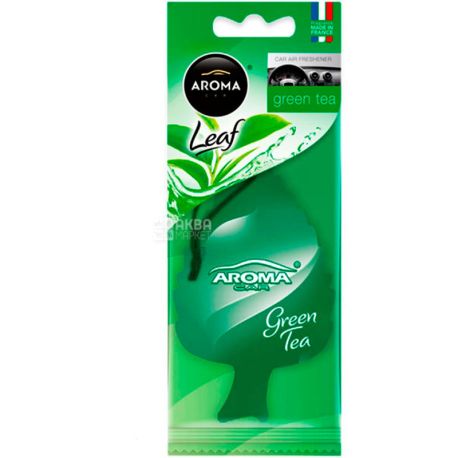 Aroma Car Leaf Green Tea, 1 шт., Ароматизатор, зелений чай