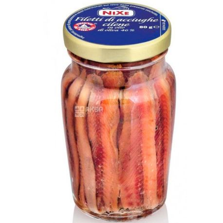 Nixe, Анчоуси в оливковій олії, 80 г