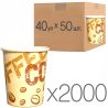 Coffee Coffee, 250 мл, Стакан паперовий з малюнком, D75, 50 шт., 40 упаковок