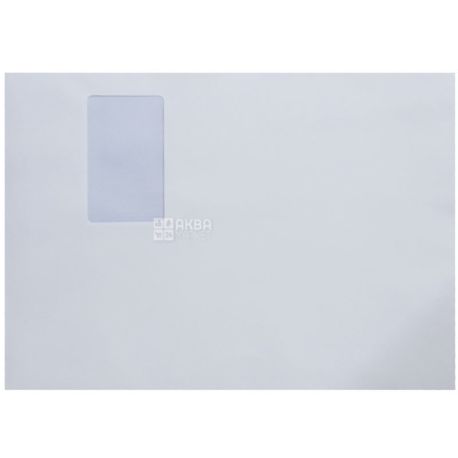 Конверт С4 (229Х324 мм) белый, 50 шт., с отрывной лентой