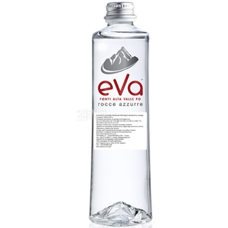 Acqua Eva Premium, 0.33 L, Aqua Eva Premium, Mountain water, sparkling, glass