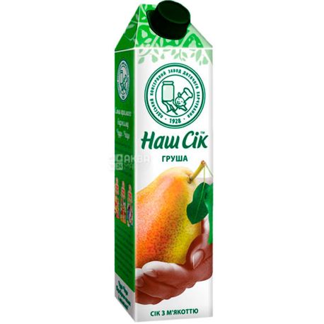 Our Juice, 0.95 L, Juice, Pear, m / s