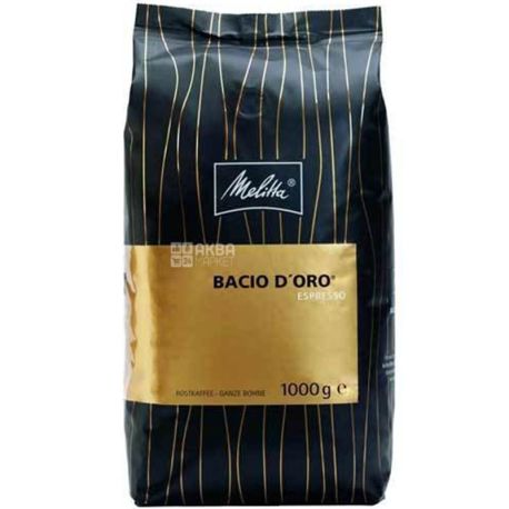 Melitta Bacio D'oro, 1 kg, Coffee Melitta Basio D'oro, medium roasted, beans