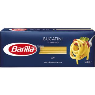 Barilla Bucatini №9, 500 г, Макароны Барилла Букатини Спагетти