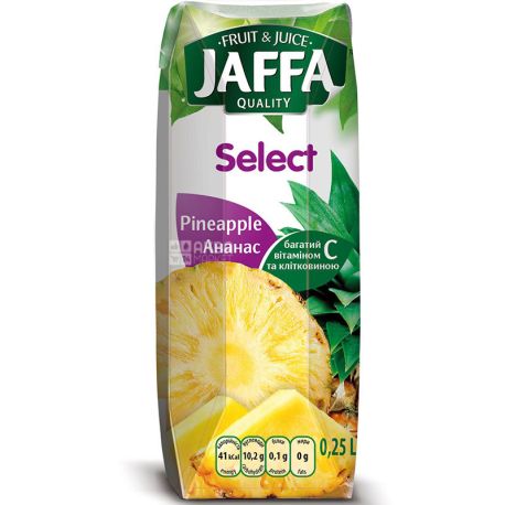 Jaffa, Select, Ананасовий, 0,25 л, Джаффа, Нектар натуральний