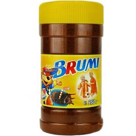 Brumi, Какао, 350 г, Бруми, Напиток витаминизированный, с кальцием, растворимый 