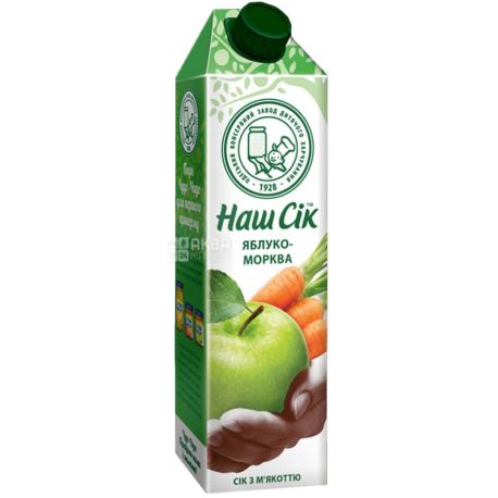 Our Juice, 0.95 l, Juice, Apple-carrot, m / y