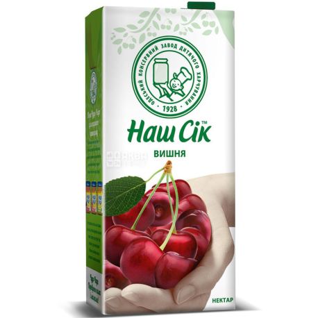 Наш Сік, Вишня, 1,93 л, Нектар