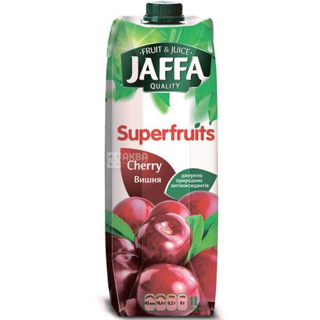 Jaffa, Superfruits, Вишневий, 1 л, Джаффа, Нектар натуральний