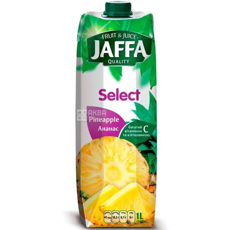 Jaffa, Select, Ананасовый, 1 л, Джаффа, Нектар натуральный