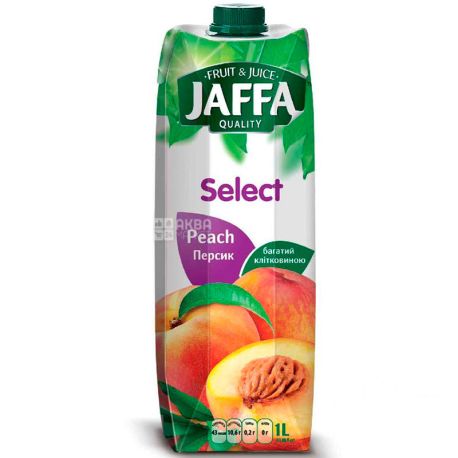 Jaffa, Select, Персиковый, 1 л, Джаффа, Нектар натуральный