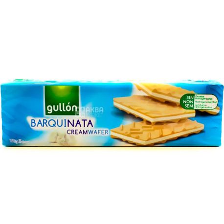 Gullon Barquinata, 150 g, Gullon Waffles, Vanilla Flavored