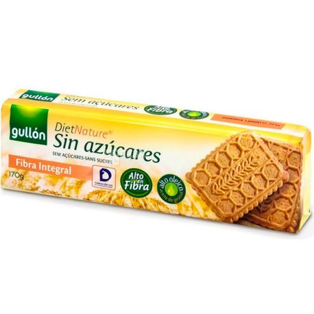 Gullon Diet Nature Fibra, 170 г, Гуллон Диет Натур, Печенье овсяное, диетическое