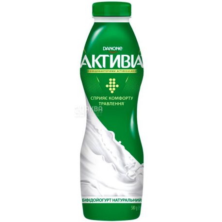 Активіа, 580 г, Біфідойогурт Класичний, 1,5%