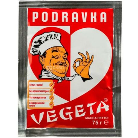 Vegeta, 75 г, Приправа c овочами, Універсальна
