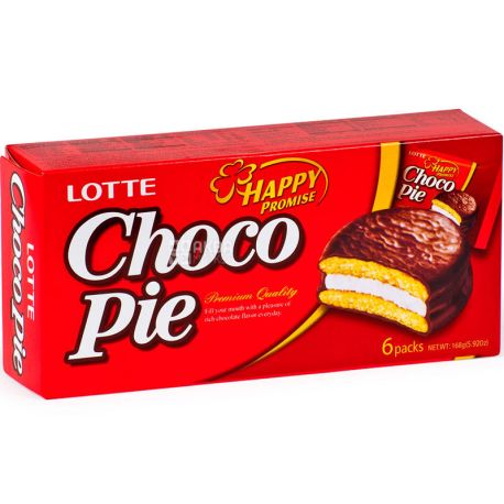 Lotte Choco Pie,168 г, Печенье Лотте Чокопай