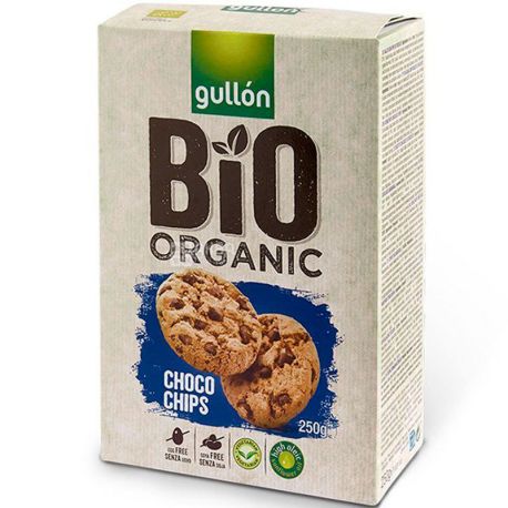 Gullon Bio Organic, 250 г, Гуллон Био Органик, Печенье овсяное с кусочками шоколада