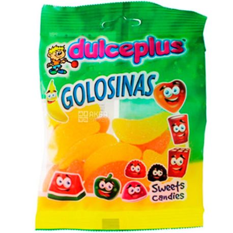 Dulceplus, 100 g, Dulceplus, Orange and Lemon Slices, Gummies, Gluten Free