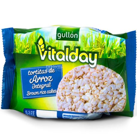 Gullon Vitalday, 28,8 г, Гуллон Віталдай, Печиво-крекер рисове