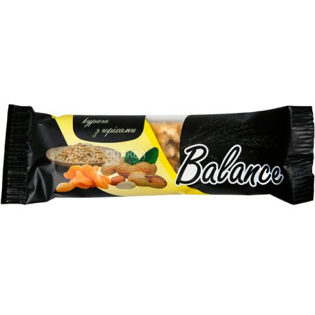 Balance, 30 g, Balance, Cereal bar with dried apricots and nuts
