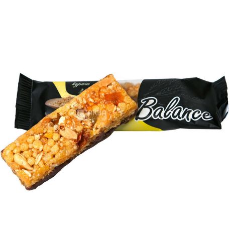 Balance, 30 g, Balance, Cereal bar with dried apricots and nuts