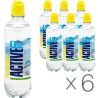 Active O2 Lemon, 0.5 L, Pack of 6 pcs., Drink enriched with oxygen Active O2, Lemon, PET