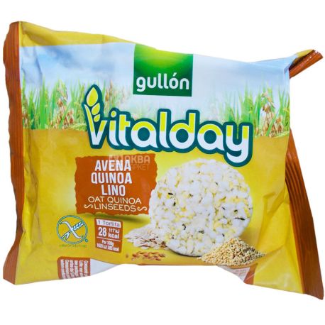 Gullon Vitalday, 28,8 г, Гуллон Віталдай, Печиво-крекер вівсяне