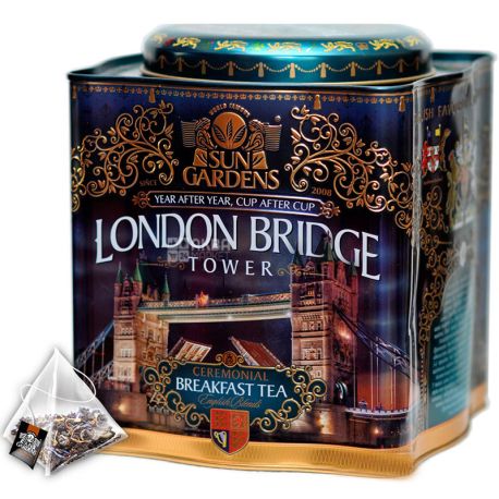 Sun Gardens London Bridge, 100 пак., Чай Сан Гарденс Лондон Бридж, черный 