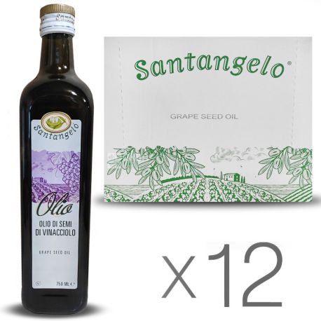 Santangelo Grape seed oil, 750 мл, Сантанжело Олія з виноградних кісточок, скло Marasca, 12 шт. в упаковці
