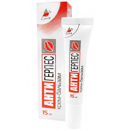  Elixir, Anti-Herpes Lip Balm Cream, 15 ml