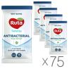 Ruta Selecta Antibacterial, 75 упаковок по 15 шт., Серветки вологі Рута Селекта Антібактеріальні, з екстрактом алое, для шкіри