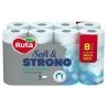 Ruta Soft & Strong, Упаковка 3 шт. х 8 рул., Бумажные полотенца Рута, 3-х слойные, белые, 11 м, 86 листов, 225х130 мм