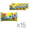 Ruta Selecta Baby, Упаковка 15 шт. х 60 шт., Рута, Салфетки влажные детские, с экстрактом алоэ, без клапана