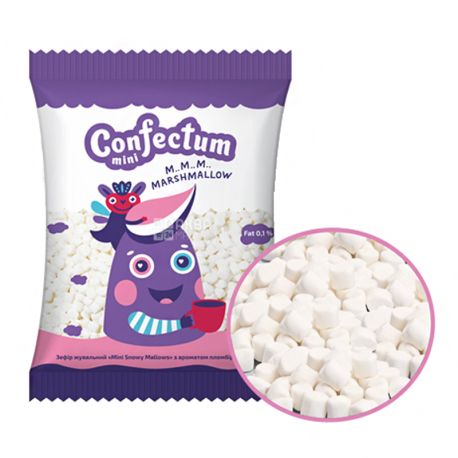 Lesnaya Skazka Mini Mallows Snowy, 10 g, Chewy Mini marshmallows snow, and Malov, with a taste of vanilla and ice cream