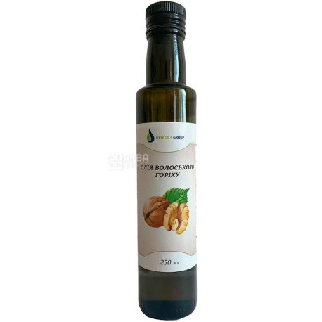 New Oils Group, 0,25 л, Масло грецкого ореха, стекло