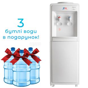 Cooper & Hunter CH-V118En, Кулер для воды, напольный, электронный, белый