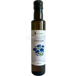 New Oils Group, 0,25 л, Масло льняное, стекло
