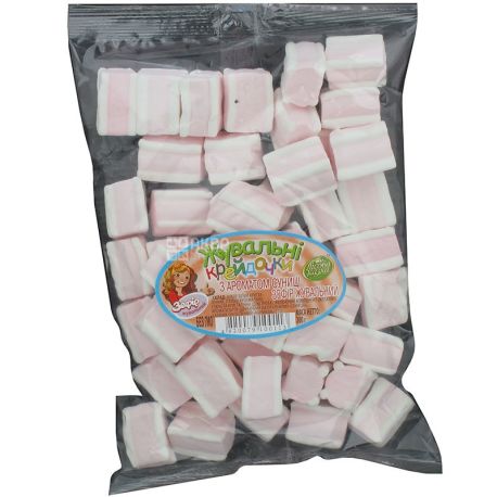 Lesnaya Skazka, 200 g, Chewing marshmallows, Crayons, with strawberry flavor