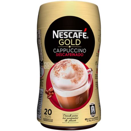 Nescafe Gold Cappuccino, 250 г, Кофейный напиток Нескафе Голд растворимый, без кофеина