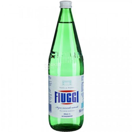 Fiuggi, 0,5 л, Вода мінеральна Ф'юджі, негазована, скло
