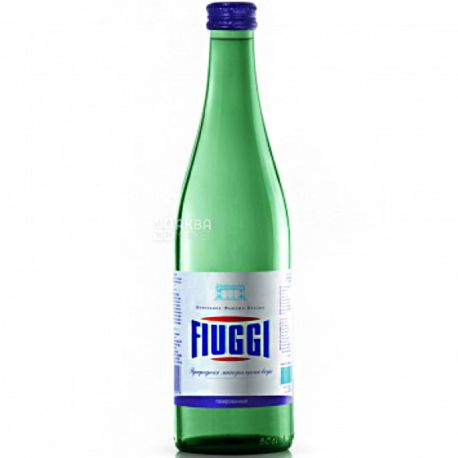 Fiuggi, 0.5 L, mineral Fiuggi sparkling water, glass