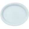 Промтус, Тарілка пластикова закусочна овальна, 50 шт., 25x31 см, біла