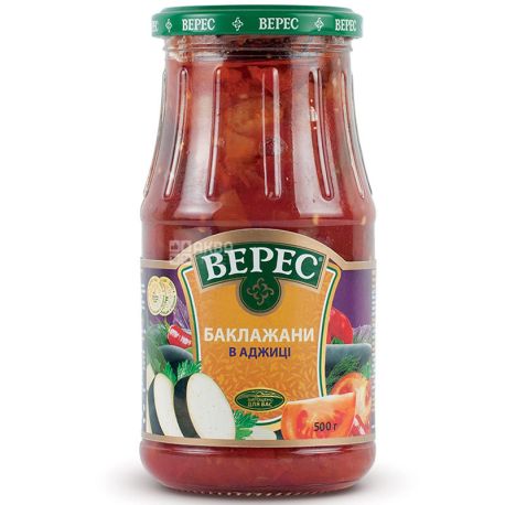 Верес, 500 г, Баклажани в аджиці