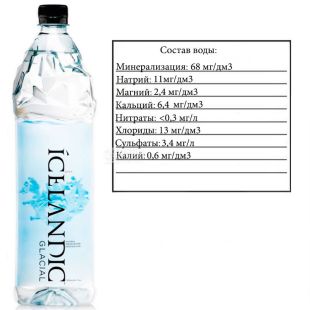 Icelandic Glacial, 1,5 л, Айсландік Глесіал, Вода мінеральна негазована, ПЕТ