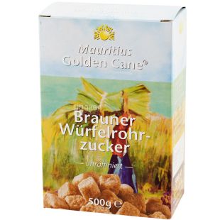 Golden Cane, 500 г, Сахар тростниковый Голден Кейн, кусковой коричневый