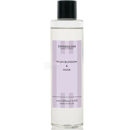 Stoneglow, Modern Classics, 200 ml, Aromatic Diffuser, Plum Blossom Musk, Removable Bottle