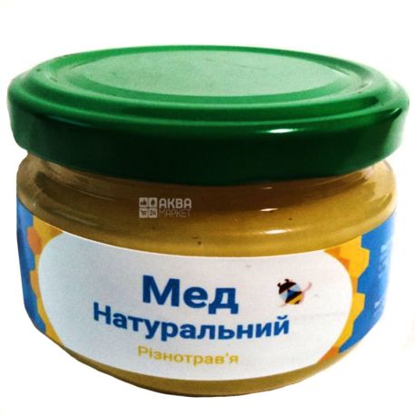 Мёд натуральный 100 г, Разнотравье, ФОП Лукянчук , стекло