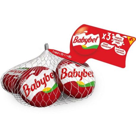 Babybel, 60 г, Сир твердий Бебібель міні, 45%