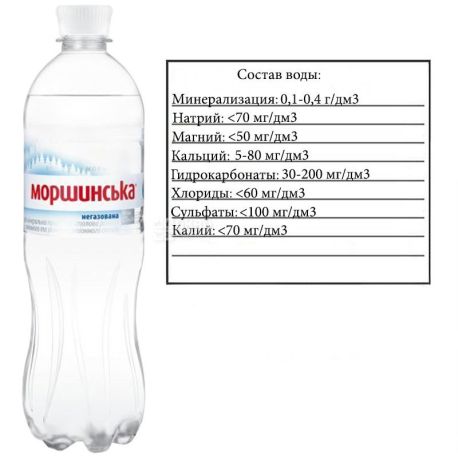 Моршинская, 0,75 л, Вода минеральная негазированная, ПЭТ